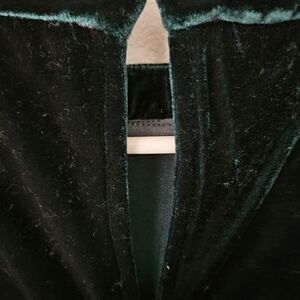 Evereve Deep Green Velvet Top